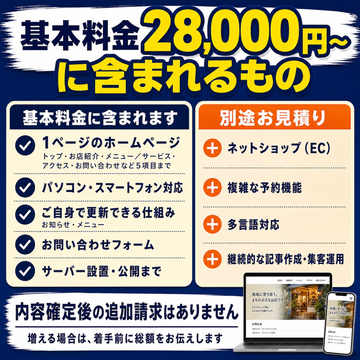 お店のホームページを公開まで制作します 更新しやすい店舗サイトを5〜10日で公開します イメージ2