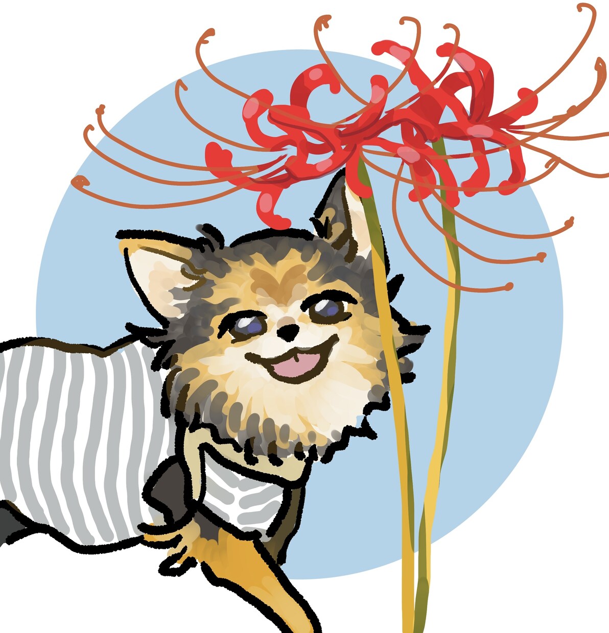 ペットの写真からイラスト描きます ワンちゃんネコちゃんのイラストをお写真から描かせて頂きます！ イメージ2