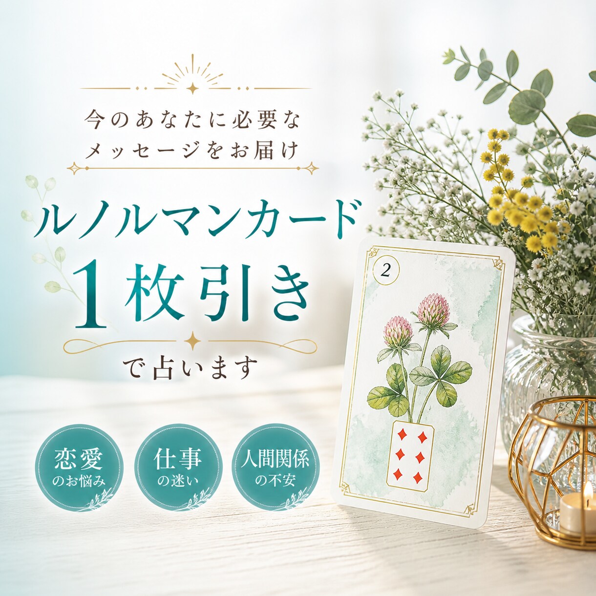 ルノルマンカードで1枚引きします 個人情報不要｜まずは気楽に私の鑑定を試してみてください！ イメージ1