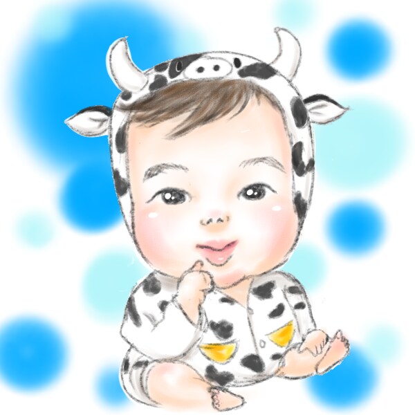 デジタル可！にっこりもらって嬉しい似顔絵描きます 温かいタッチでお描きします！★デジタル・アナログ対応 イメージ6