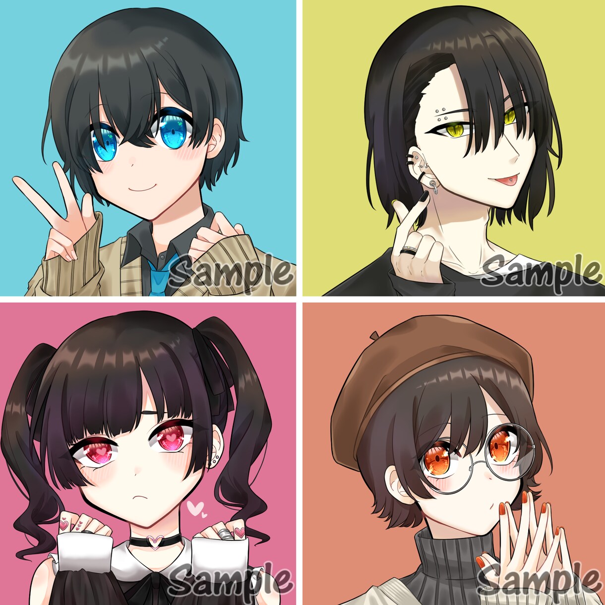 イラスト制作◆アイコン,サムネ,立ち絵など描きます あなただけの可愛いもかっこいいもお届けします！ イメージ1