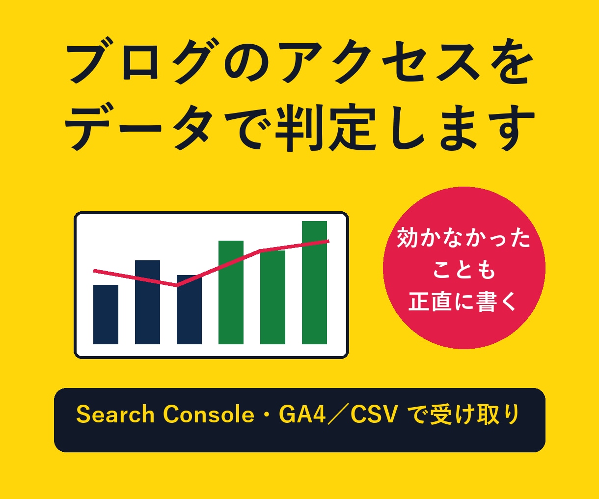 ブログのGA4とサーチコンソールを分析します サイト全体の動きを引いて判定。効かなかった変更も正直に報告 イメージ1