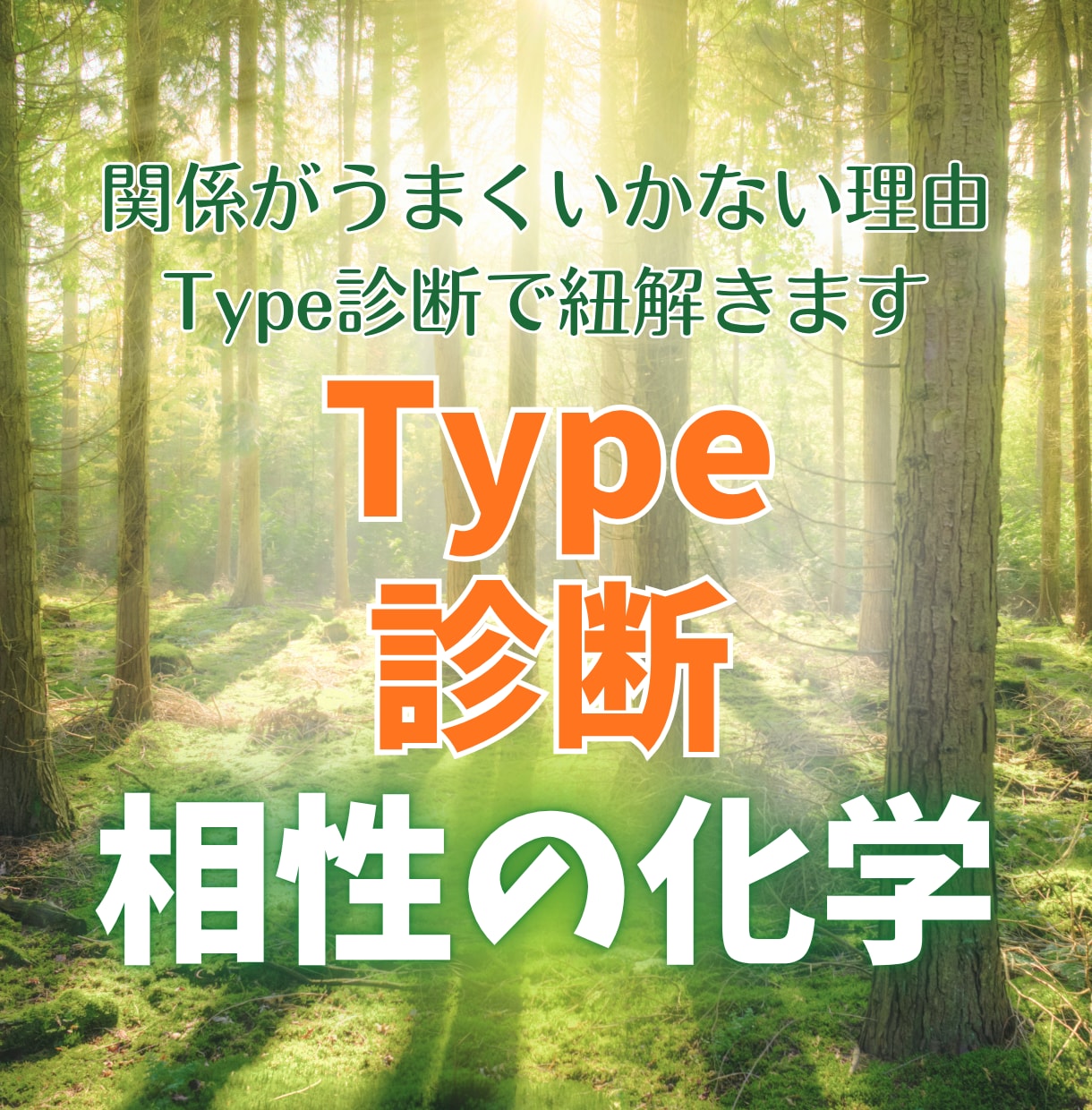 全ての人間関係のストレス、Type診断で紐解きます 恋人・夫婦・仕事・友人・親子、あらゆる関係をノンストレスへ イメージ1