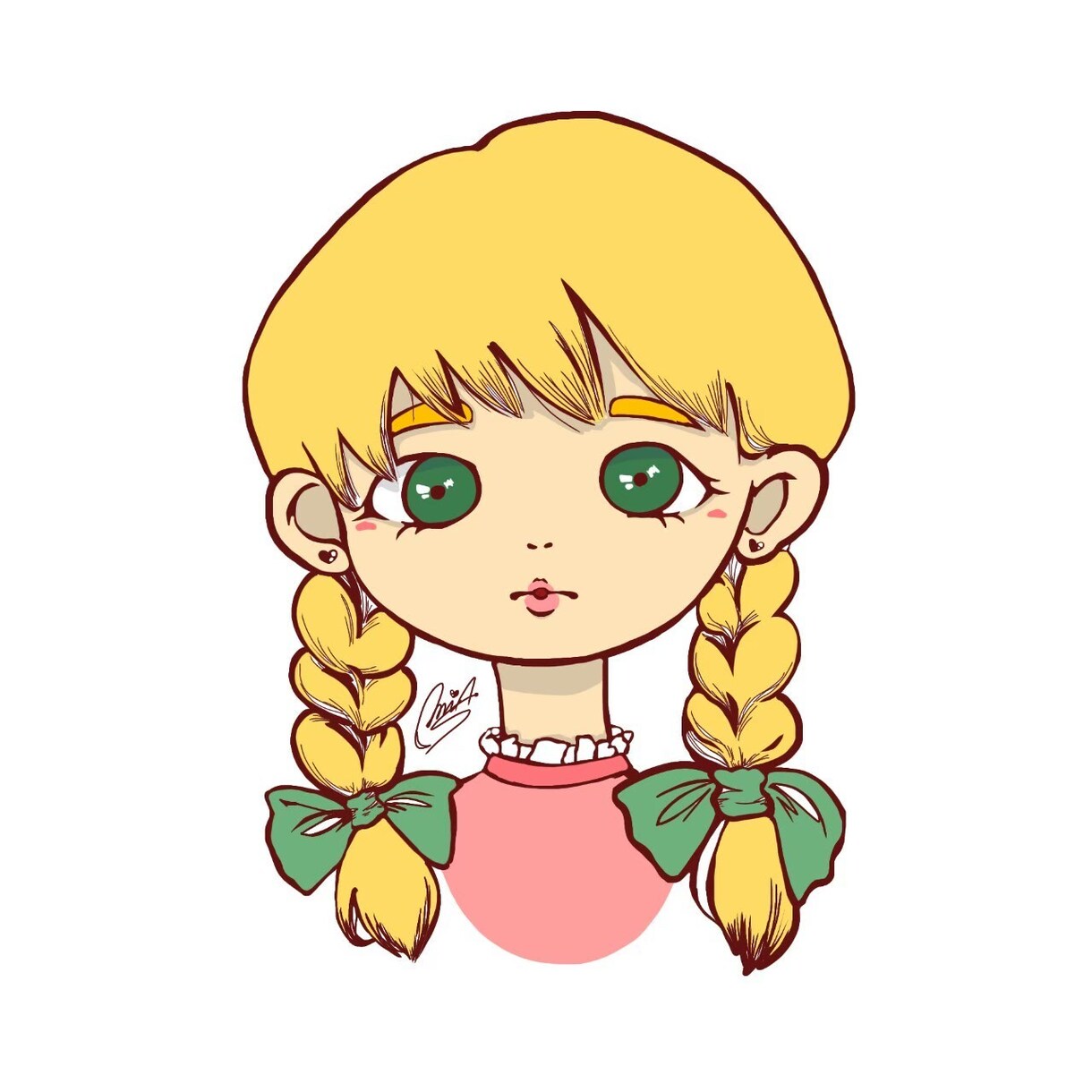あなただけのポップなキメラ女子アイコン描きます マンネリ化したアイコンに革命を！ イメージ9