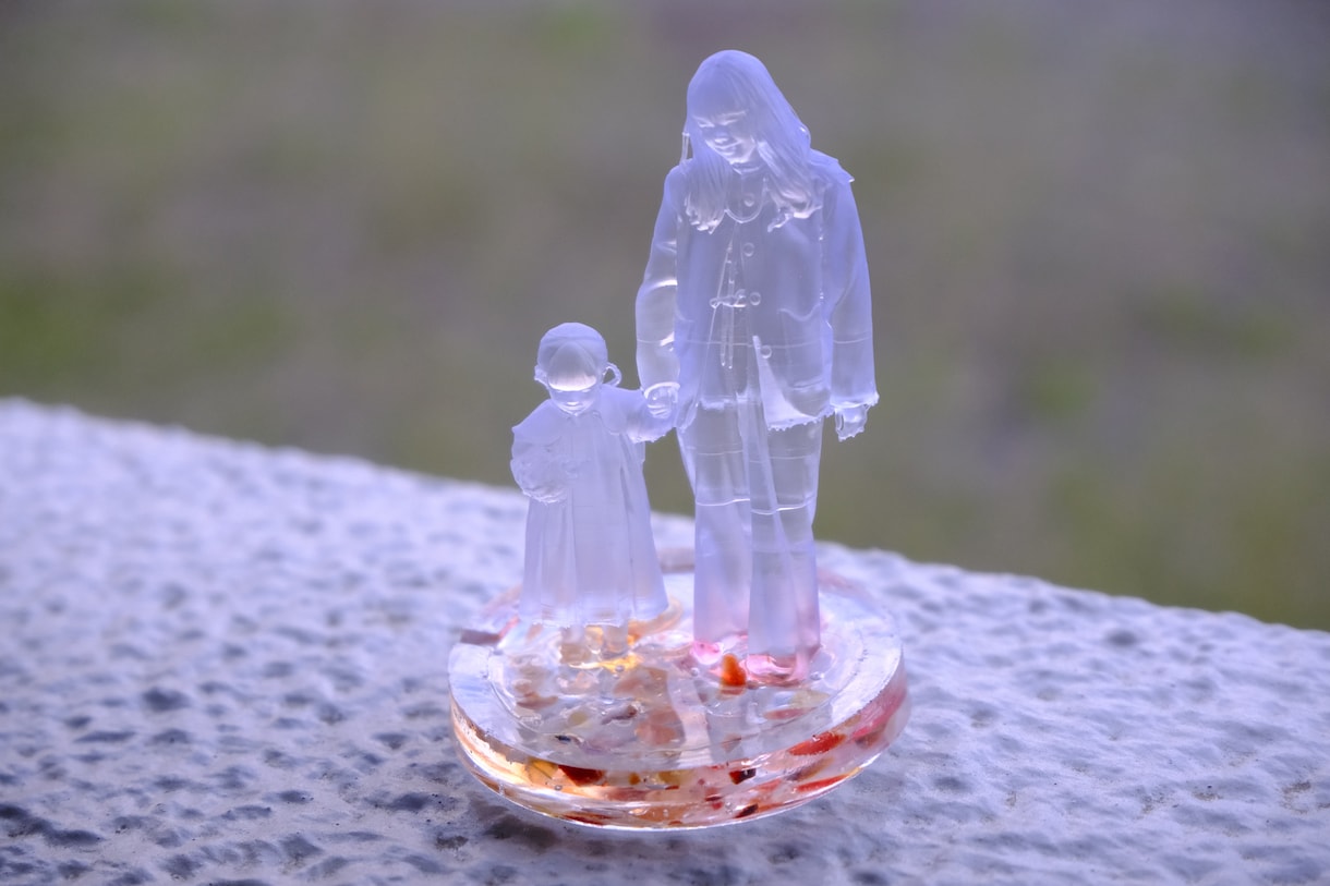 写真からつくる透明フィギュア作ります 世界にひとつだけのフィギュアを制作します。 イメージ1