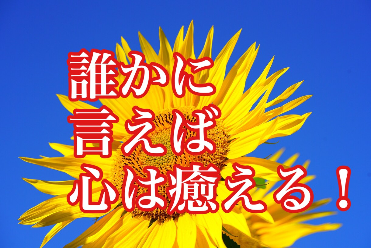 話し相手がいない、あなたの心の叫び、私が聴きます 身近な人に言え無い事、私が聴きます。 イメージ4