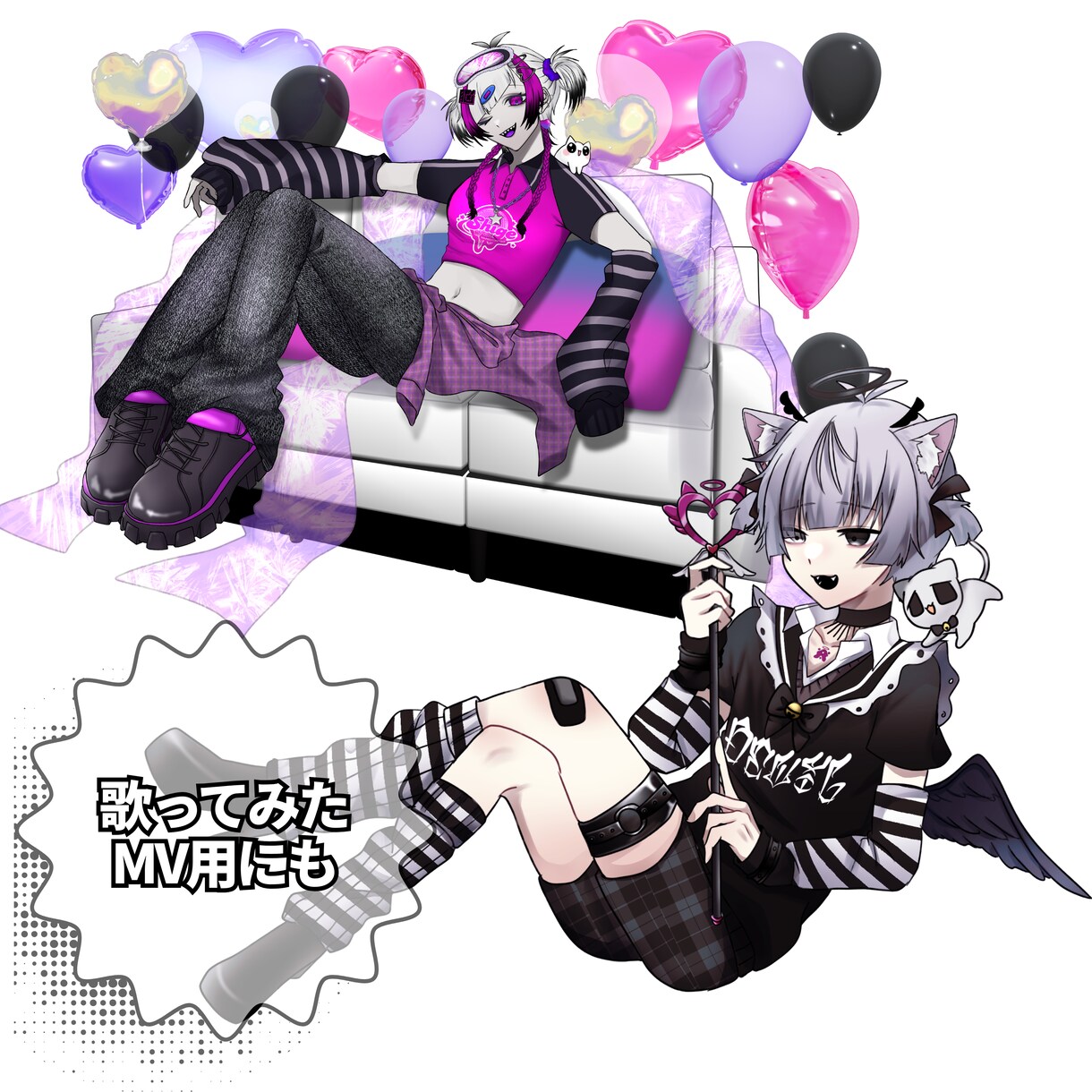 高クオリティの立ち絵を制作いたします TRPGや配信活動の立ち絵、NPCイラスト、なんでも承ります イメージ6