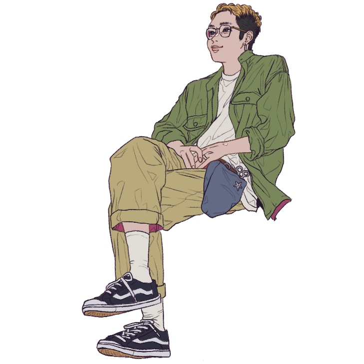 お洒落な人物全身イラストを描きます SNS等で使えるファッショナブルな全身イラストを描きます イメージ2