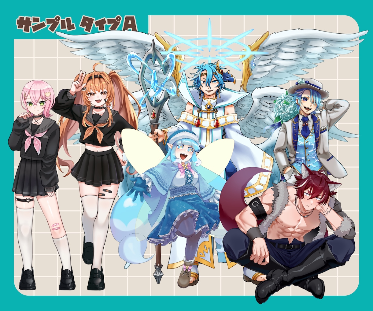 キャラクターイラスト描きます 立ち絵・デフォルメなど柔軟にご対応します！ イメージ5