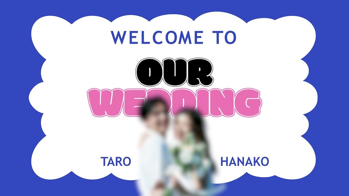 ポップで可愛い結婚式オープニング作成します 写真少なめOK／色味変更可能／修正2回無料 イメージ1