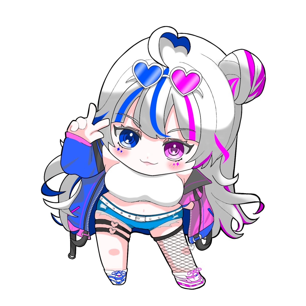 可愛いミニキャラ制作いたします Vライバー、Vtuber向け、商用利用OK イメージ3