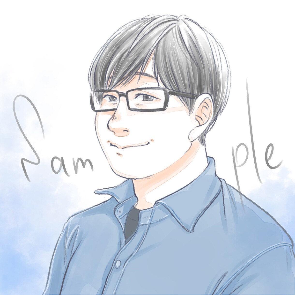 おしゃれで優しいアイコンイラスト、似顔絵描きます デザイン料なし！イメージからの作画可！雰囲気重視の方に イメージ2