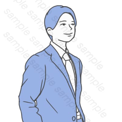 シンプルで見やすいビジネス向けアイコン画像描きます 名刺やプロフィール画像としても、ビジネスシーンで使いやすい！ イメージ3