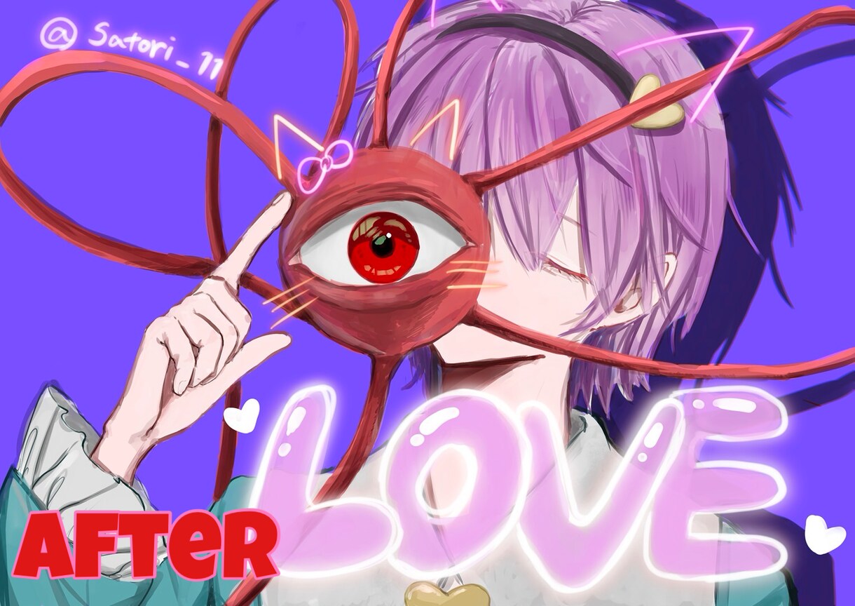 プリクラ風の可愛いイラストを描きます ネオン×デコ盛り♡ SNS映えするイラストが欲しい方へ！ イメージ1