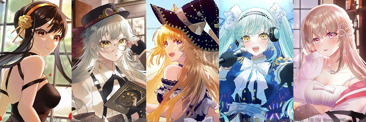 魅力的なイラスト描きます キャラクターデザインが得意です イメージ2