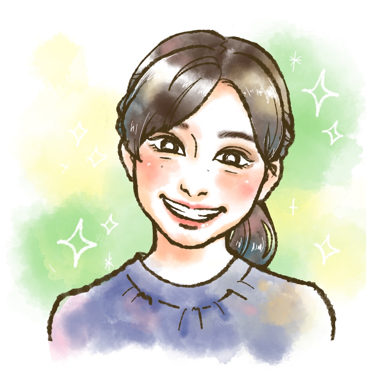 描かれて楽しい・貰って嬉しい似顔絵！プロが描きます 記念に！アイコンに！写真から可愛い&オシャレな似顔絵 イメージ2