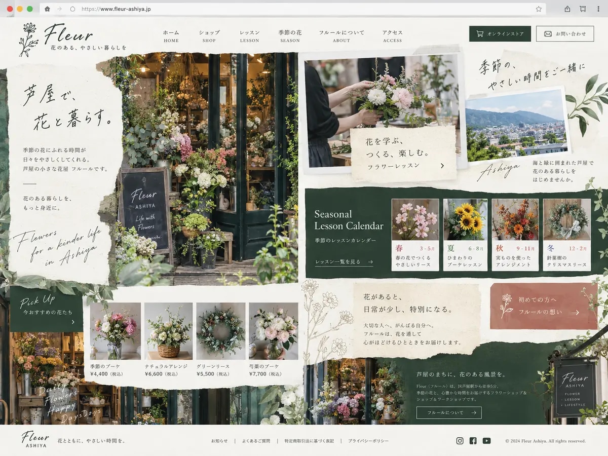 店舗・会社の魅力が伝わるホームページを制作します スマホ対応・基本SEO込み。公開後の改善も相談できます イメージ5