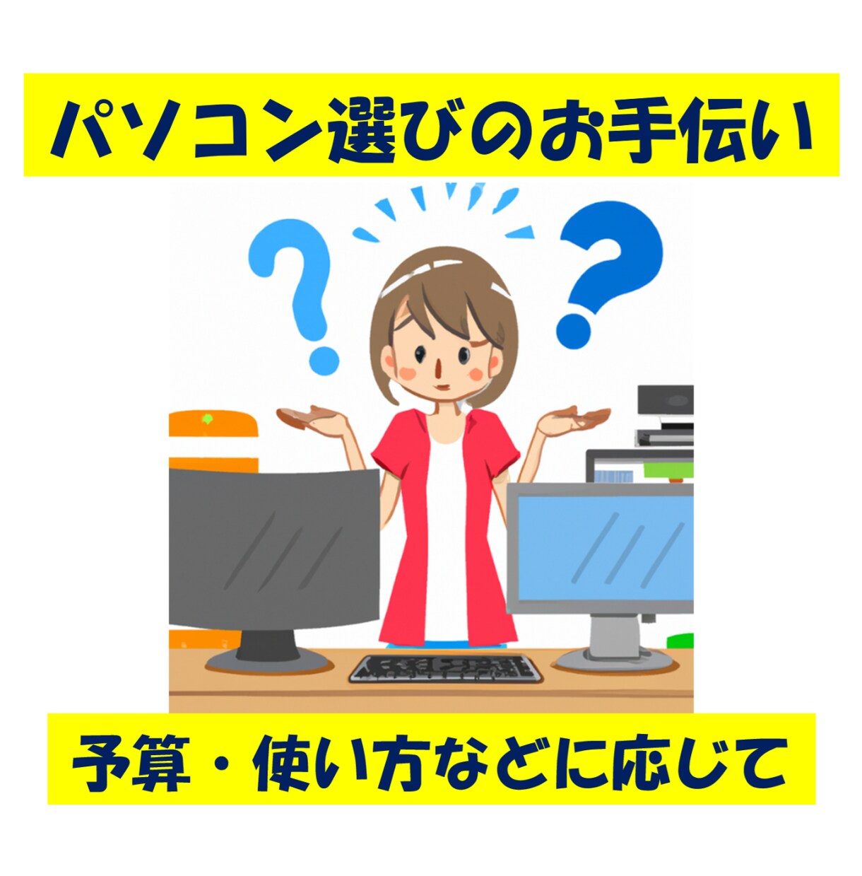 パソコン購入の機種選びをお手伝いします 中古、自作、カスタムなどのご相談もどうぞ イメージ1