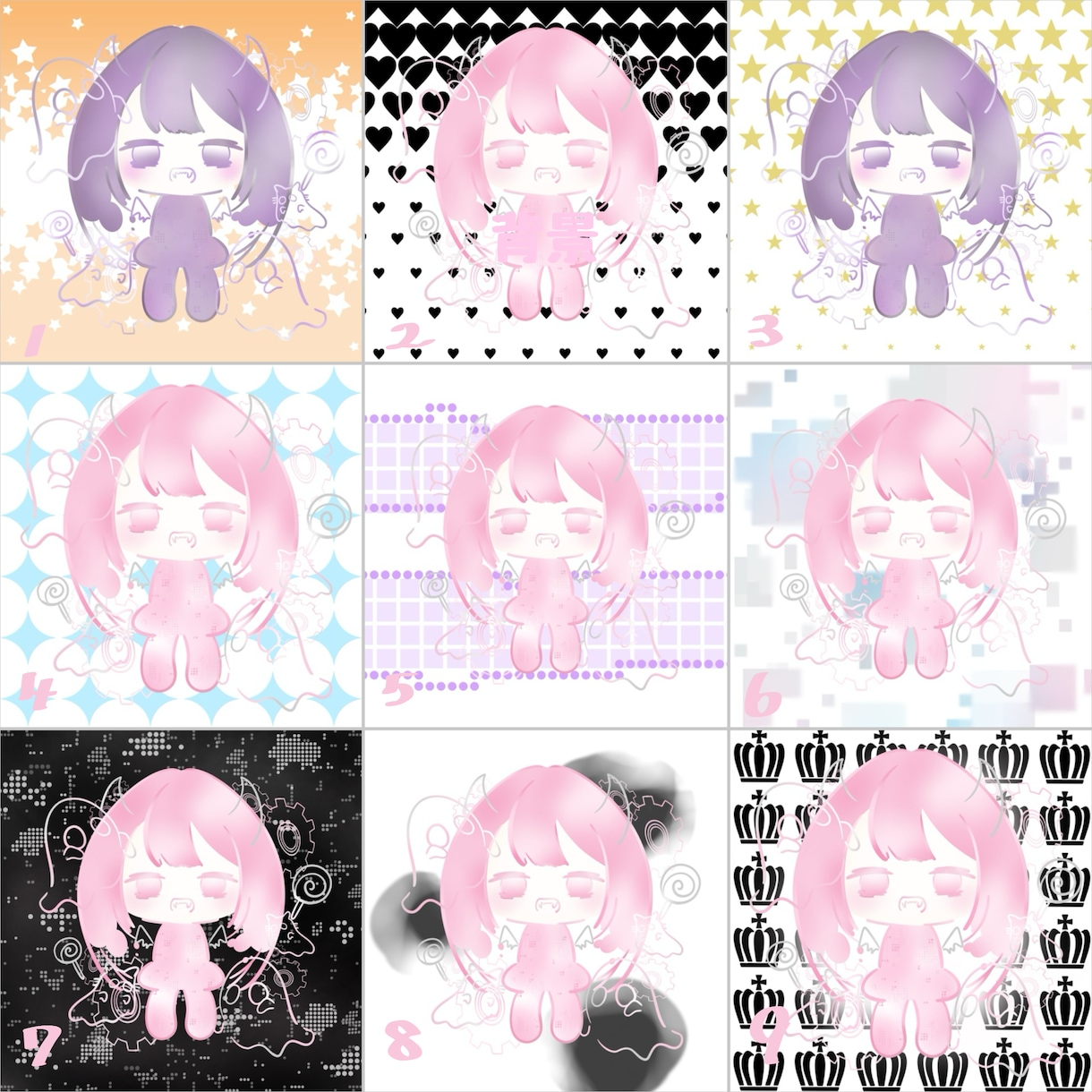 他と被らない可愛い似顔絵・ミニキャラ描きます 好きなもの詰め込んだ素敵な似顔絵に仕上げます！ イメージ2