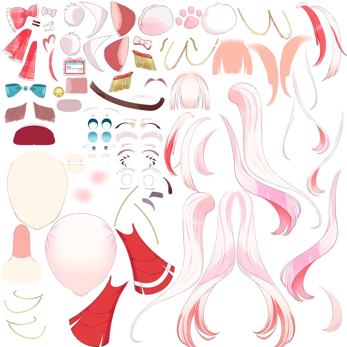 ふんわり可愛い☆Vtuber立ち絵を制作します 鬼納期対応☆キャラデザからパーツ分けまで一括お任せOK！ イメージ3