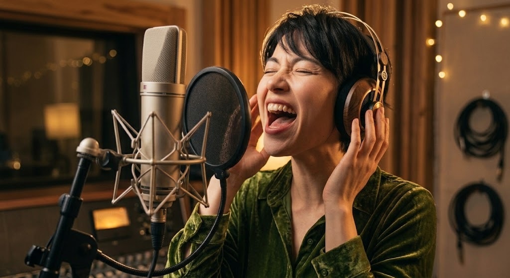 高い声が出やすくなる喉の筋トレを教えます 高音に必要な輪状甲状筋・茎突咽頭筋など イメージ1