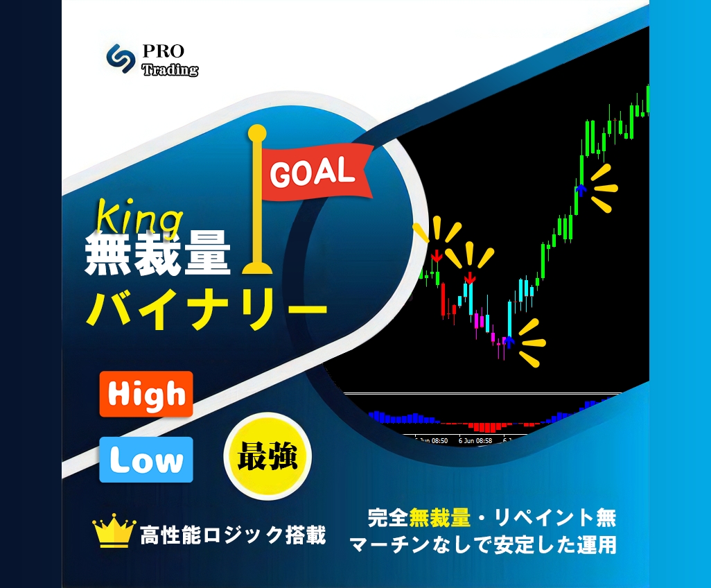 King無裁量バイナリーオプション手法を紹介します 高性能ロジック搭載で完全無裁量・私が専業になれた方法 イメージ1