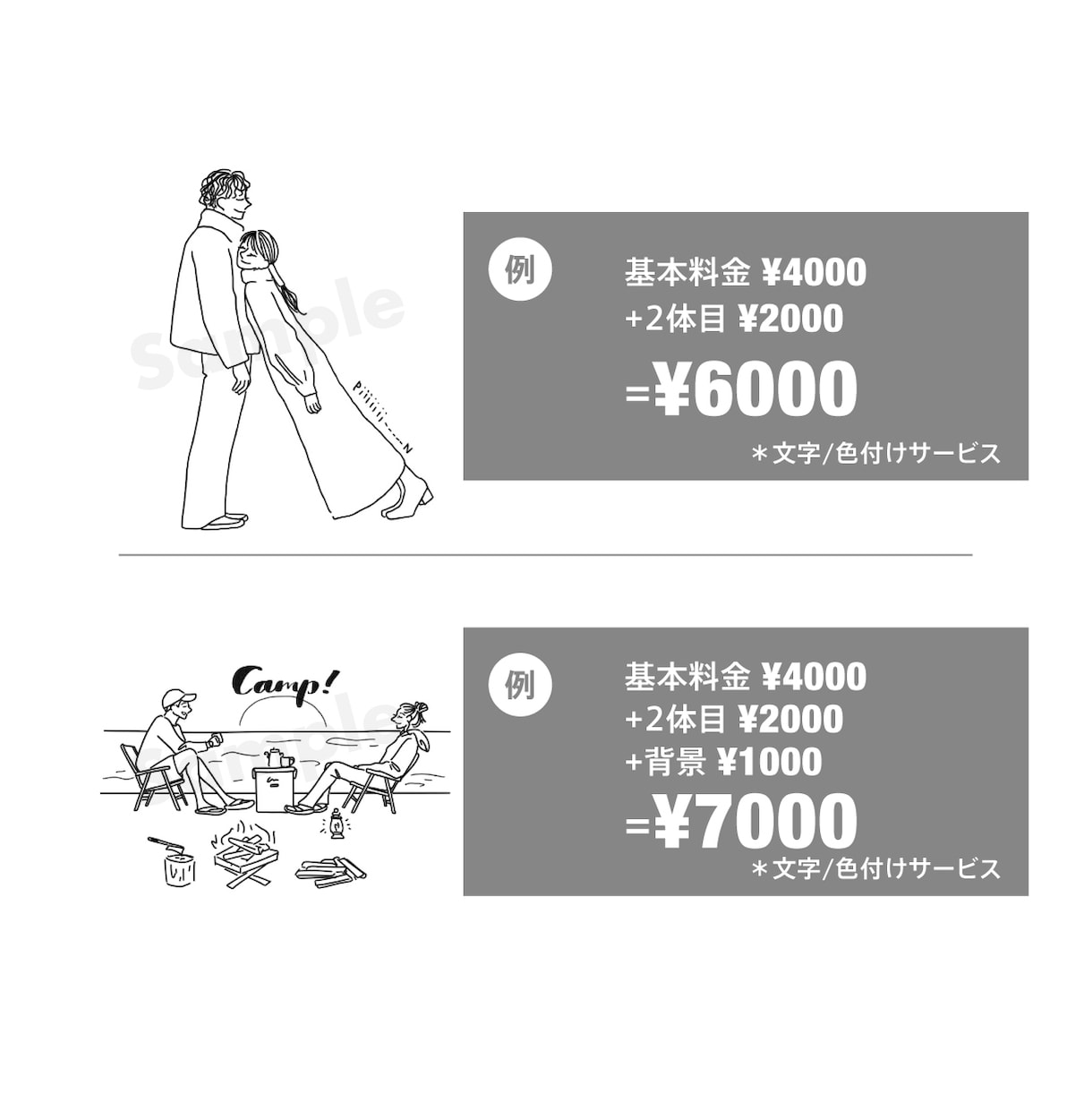 商用OK！シンプルな線画素材や挿絵イラスト描きます webサイト挿絵やアイコン、パッケージなどにぴったり！ イメージ3