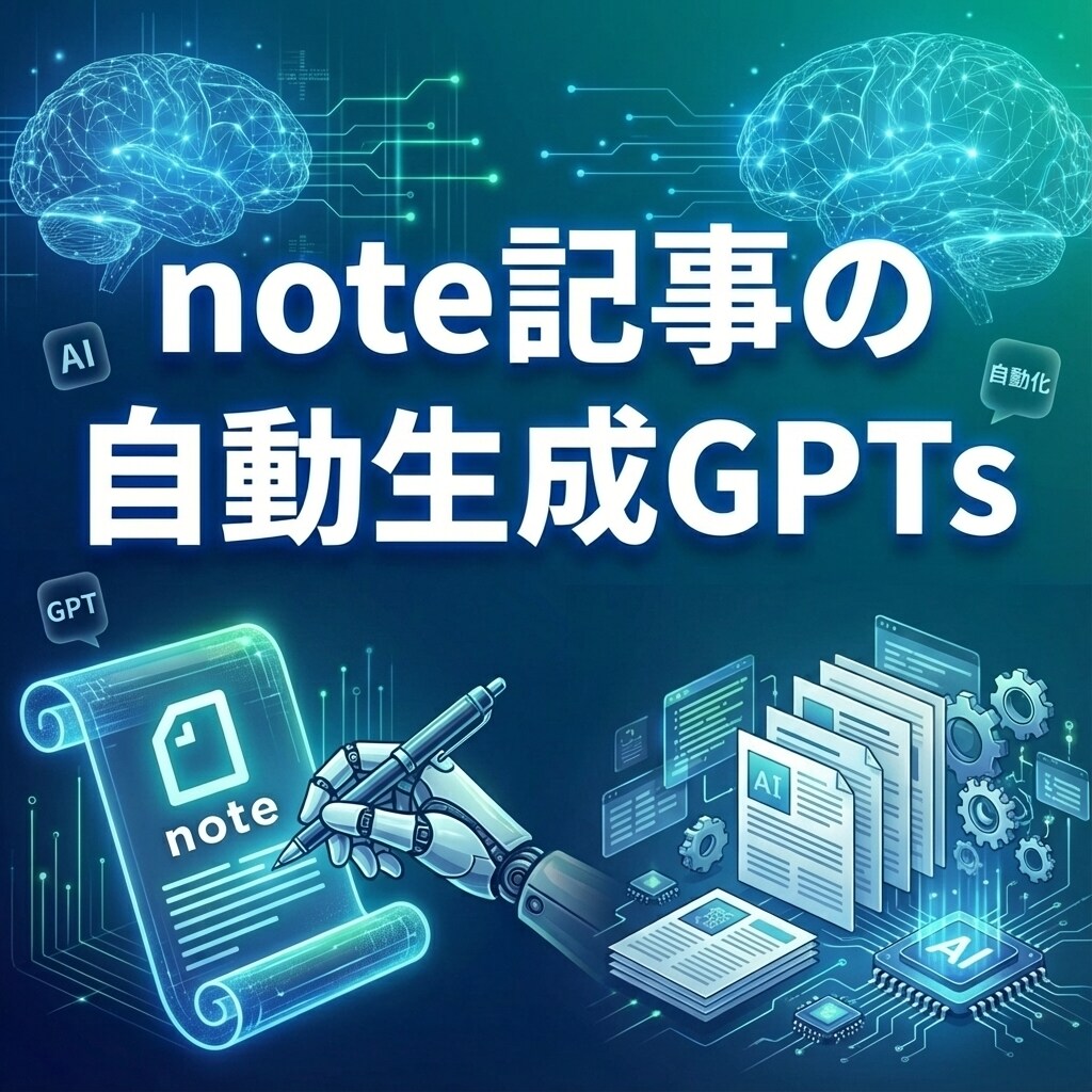 note記事の自動生成GPTs提供します 読まれて売れる！note記事を3分で生成しませんか？ イメージ1
