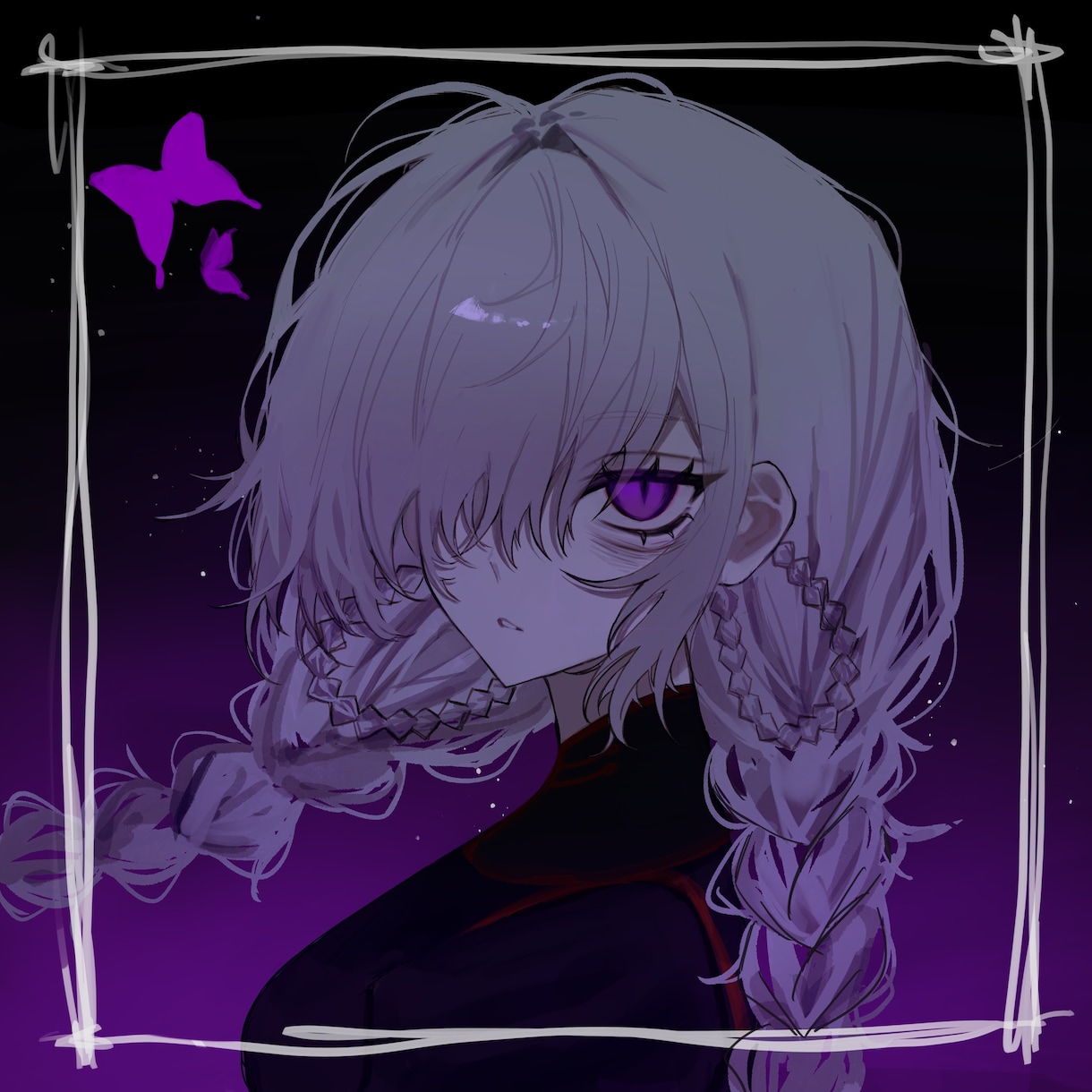 1枚絵、歌ってみた、立ち絵、等描かせていただきます ダークでかわいい、かっこいいイラストを描きます イメージ8