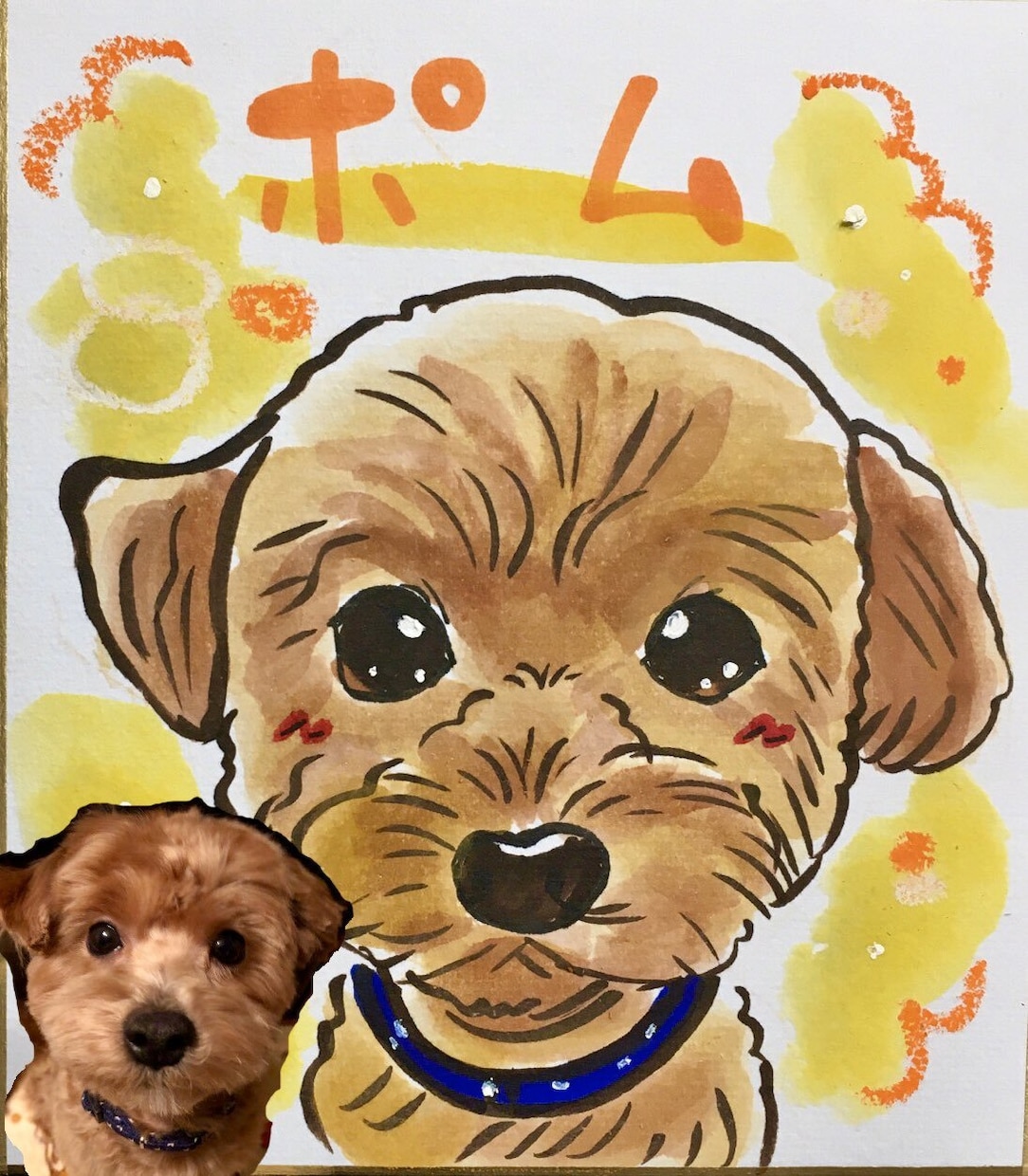 ミニ色紙による１〜２名様似顔絵をお描き致します 低価格によるお試しやちょっとしたプレゼントにオススメです。 イメージ8