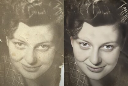 AIで思い出を鮮やかに再生する遺影写真を作ります 大切な思い出をAIで修復し、映像として蘇らせます！ イメージ1