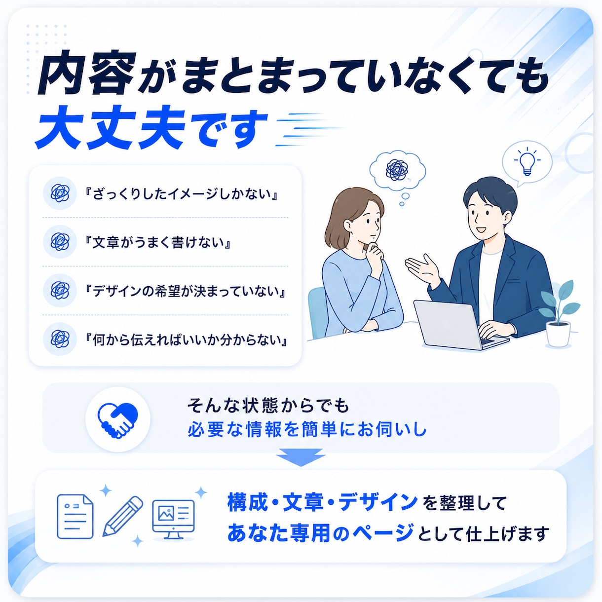 最短1日で専用サイトが届きます 待つのが嫌いな人へ最速で作成します。 イメージ7