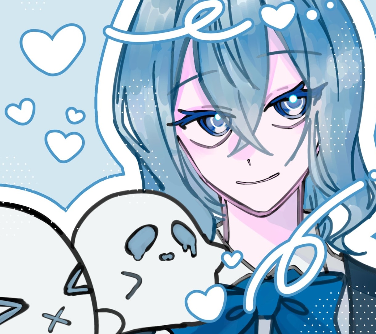 厚塗り風で可愛いアイコン描きます 他サイト実績10件以上！可愛い女の子を描くのが得意です!！ イメージ1