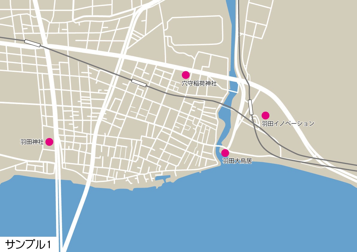 地図・イラストマップ・間取り・会場案内図を描きます シンプルな地図からイラスト一杯の楽しい地図まで制作します！ イメージ2