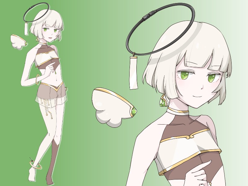 限定1名様　機械天使のキャラクターを販売します 美麗アニメ塗り！高画質立ち絵！ イメージ1