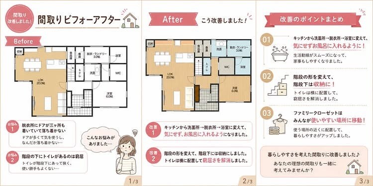 工務店・住宅営業様の間取り改善案を作成します お客様への「もう1案」に｜既存プランを住む人目線で見直します イメージ6