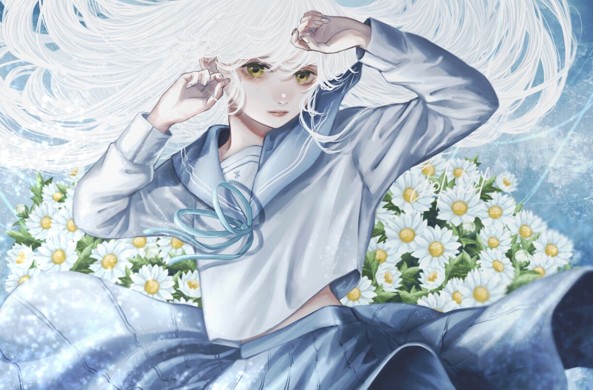 ご希望のイラスト描きます 1枚絵.ｱｲｺﾝ.動画用.綺麗めから暗い絵まで幅広く描きます イメージ8