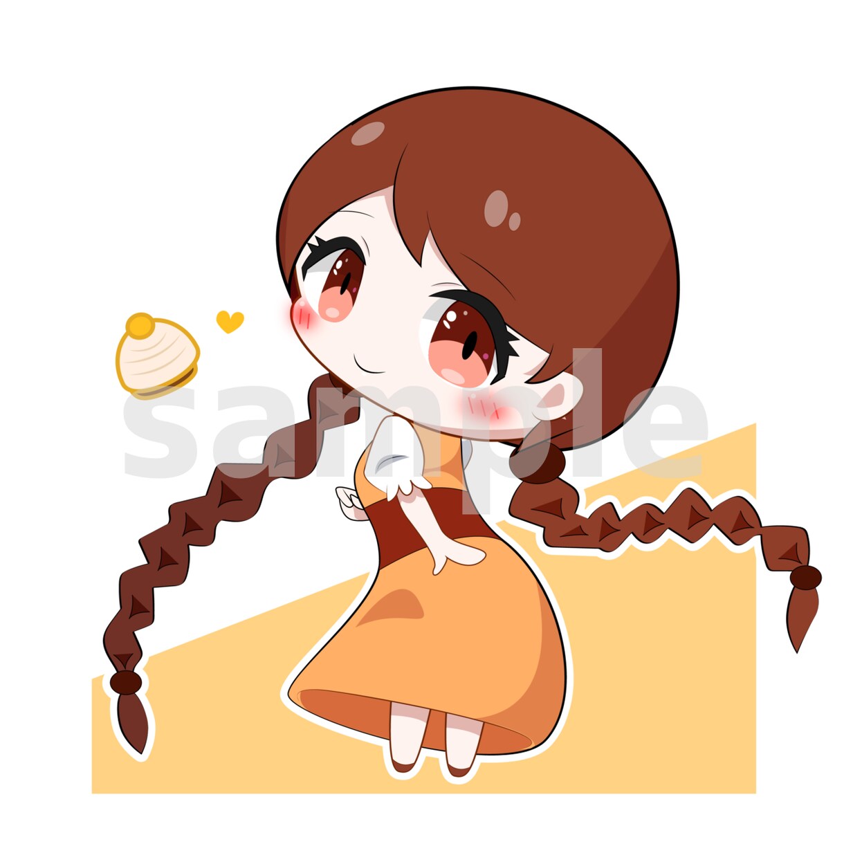 SNSで使える！ミニキャライラスト制作します SNSのアイコンにぴったりな、萌えるかわいいイラストです！ イメージ7