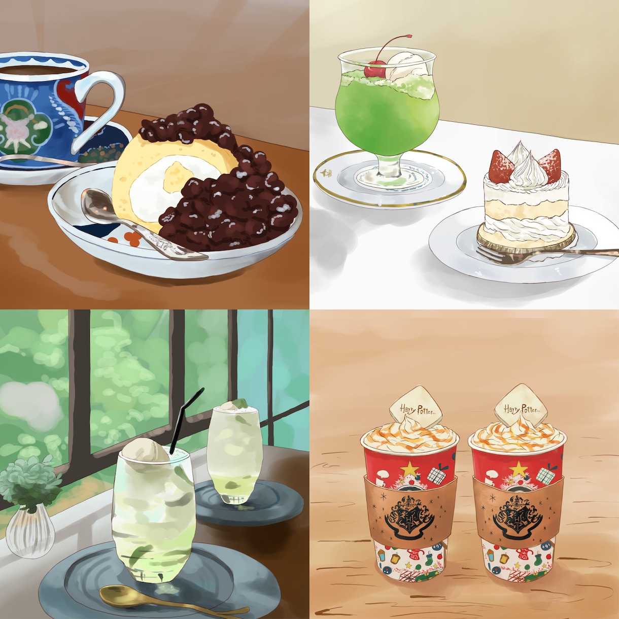 アナログ風のカフェイラスト描きます カフェ経営者、個人ブログ、SNSを活用している方へ イメージ3