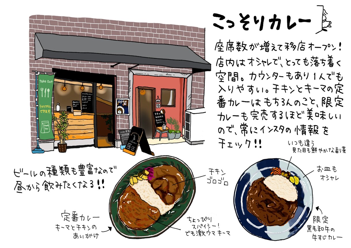 建物イラスト描きます 店舗紹介/習い事教室紹介/家のイラストなど イメージ7