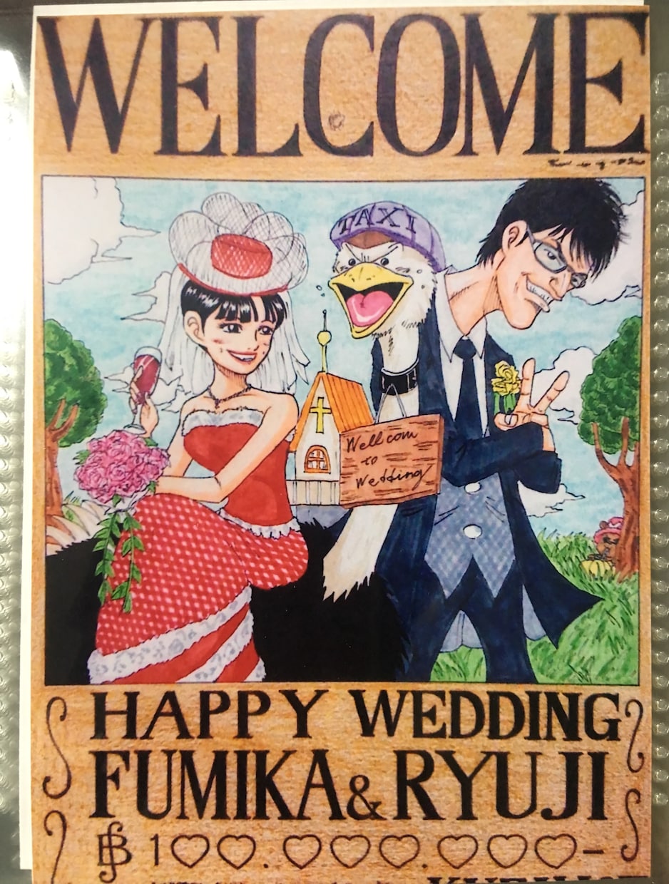 大好きな漫画風にあなたの似顔絵を描きます プレゼント、記念品、ウェルカムボードなどにオススメです！ イメージ2