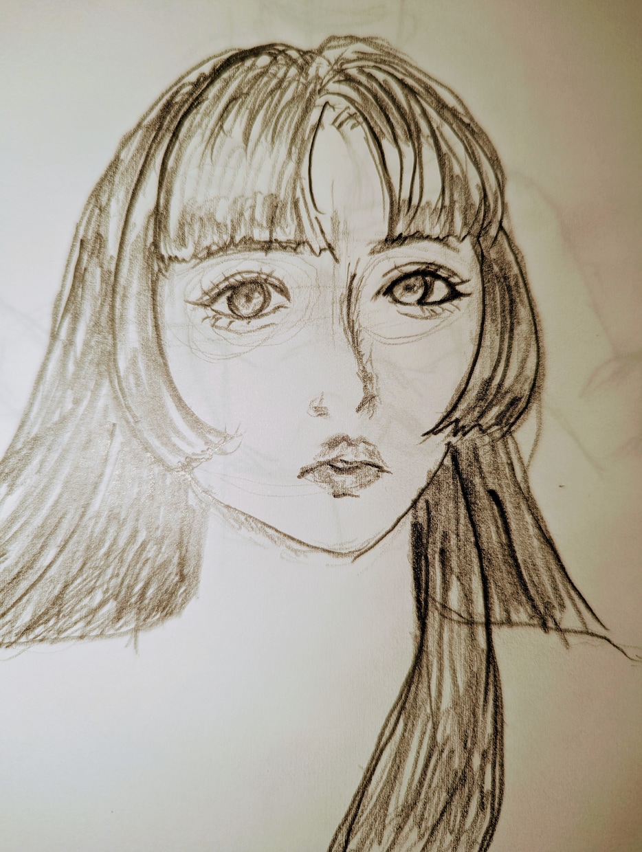 似顔絵を鉛筆画でお描きいたします お客様の家族や友達、ペットちゃんなどをお描きいたします イメージ1