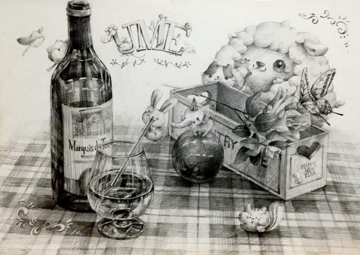 本格】時間をかけて手描きのイラスト作製致します 絵の具や鉛筆でのこだわりイラストをプレゼントやインテリアに… イメージ3