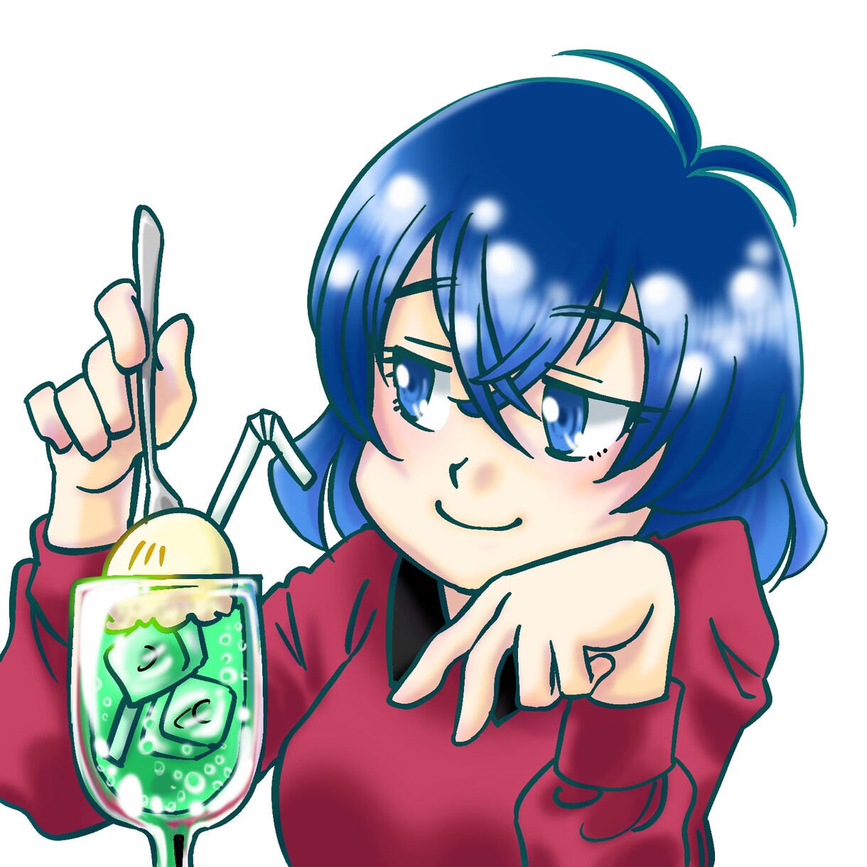アイコンイラスト描きます アイコンに使えるスタンプ風イラスト。線画に着色。文字入れOK イメージ2