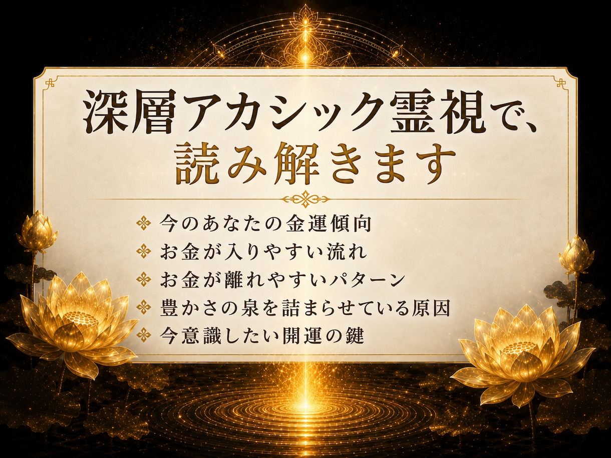 金運霊視✦潜在意識に眠る豊かさの源流を視抜きます 自分に使うお金に、罪悪感がわく。その理由を視ます イメージ5