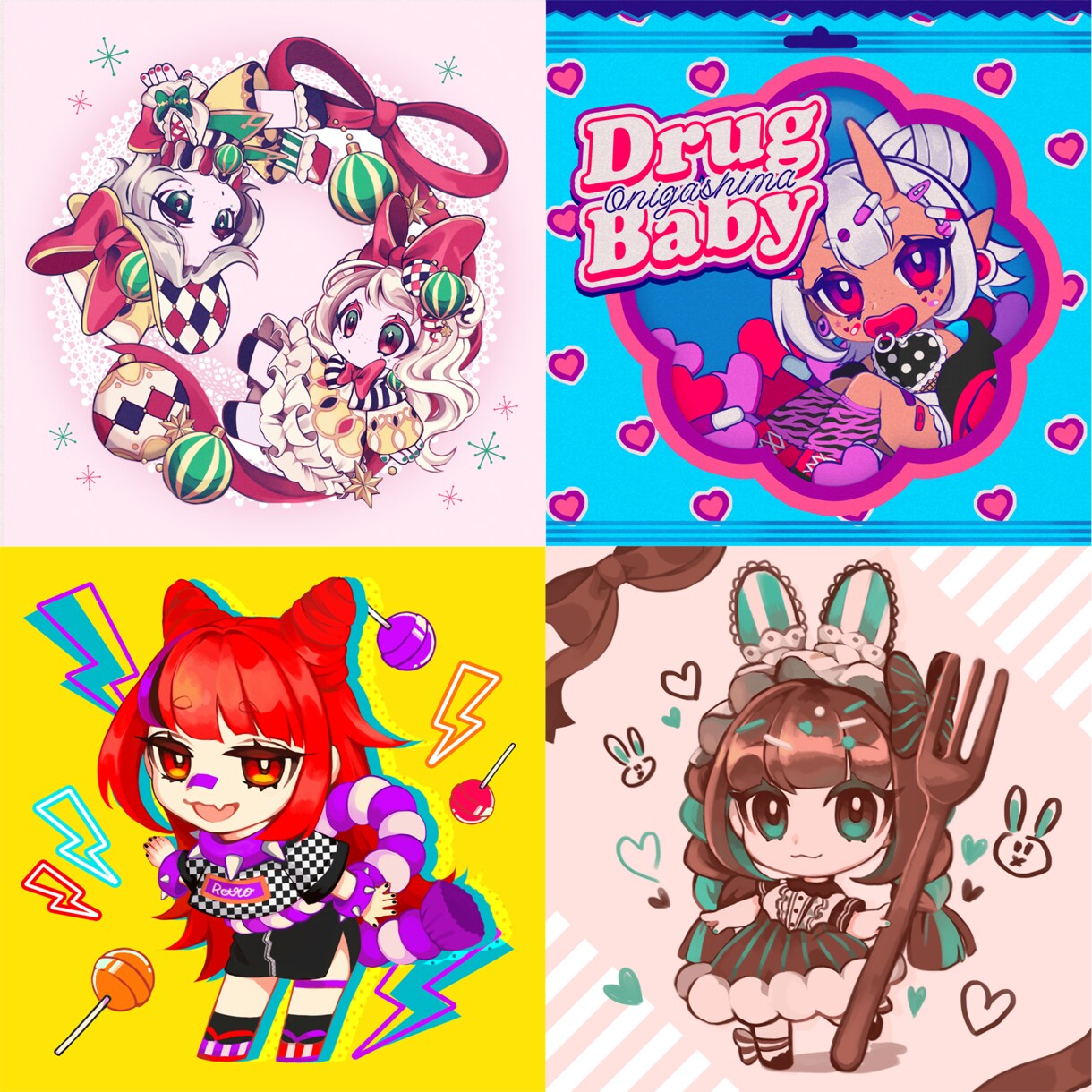 SNS用デフォルメキャラクターイラスト制作します 2.5〜4頭身デフォルメキャラクターイラストを制作承ります。 イメージ3