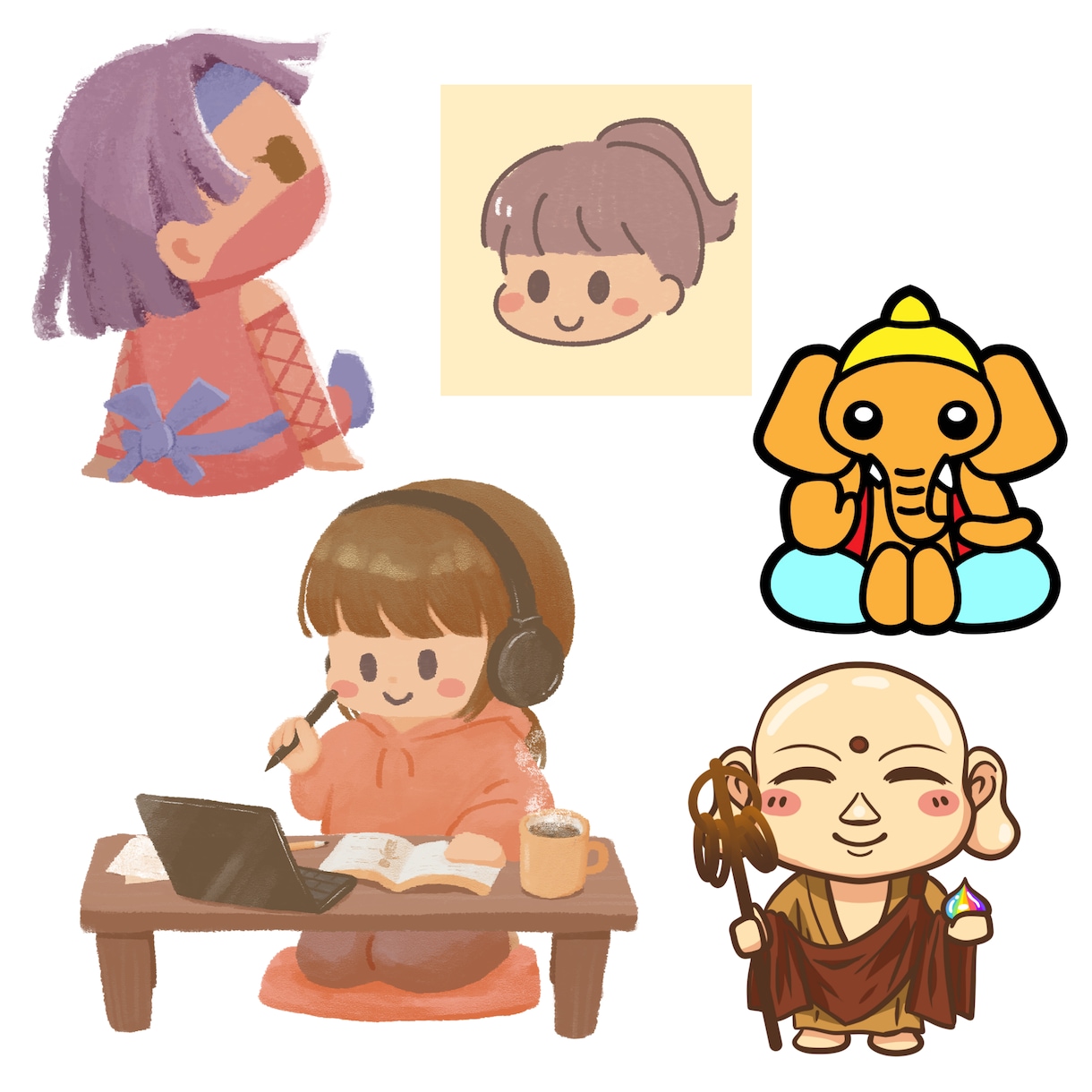 あたたかいかわいいイラスト描きます 親しみやすくいやされるイラストです イメージ3