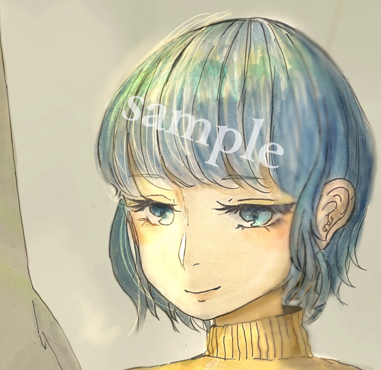 SNSアイコン、1枚絵承ります 色塗り方法をデジタルかアナログからお選びいただけます。 イメージ4