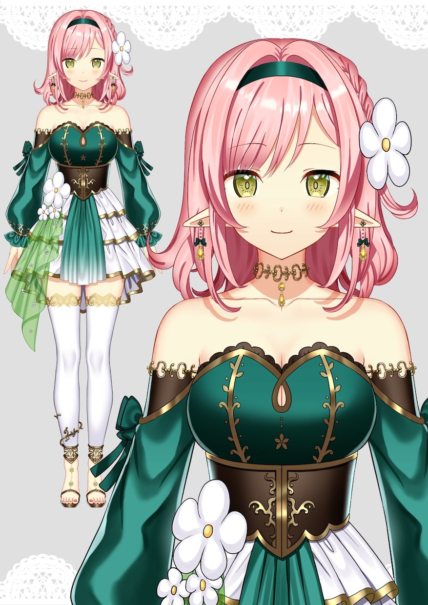 企業クオリティのイラスト制作します Vtuber、キービジュアル、ゲーム、TRPGなどの立ち絵に イメージ1
