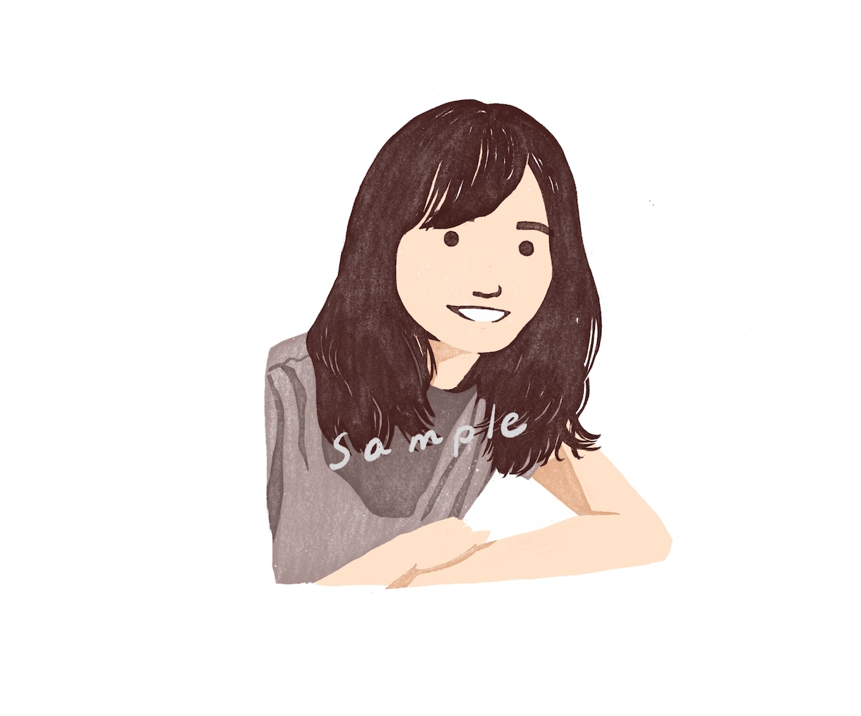 ハンコ・版画のような ゆるいイラスト描きます 写真をもとに、ハンコのようなシンプルなイラストを作成します。 イメージ5